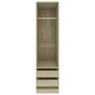vidaXL Kleiderschrank mit Schubladen Sonoma-Eiche 50x50x200 cm vidaXL Kleiderschrank mit Schubladen Sonoma-Eiche 50x50x200 cm