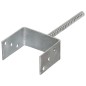 vidaXL Pfostenträger 6 Stk. Silbern 12×6×30 cm Verzinkter Stahl vidaXL Pfostenträger 6 Stk. Silbern 12×6×30 cm Verzinkter Stahl