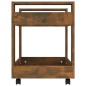 vidaXL Bürowagen Räuchereiche 60x45x60 cm Holzwerkstoff vidaXL Bürowagen Räuchereiche 60x45x60 cm Holzwerkstoff