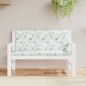 Gartenbank-Auflagen 2 Stk. Blattmuster 120x50x7 cm Stoff Gartenbank-Auflagen 2 Stk. Blattmuster 120x50x7 cm Stoff