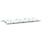 Gartenbank-Auflagen 2 Stk. Blattmuster 120x50x7 cm Stoff Gartenbank-Auflagen 2 Stk. Blattmuster 120x50x7 cm Stoff