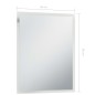 vidaXL Badezimmer-Wandspiegel mit LEDs 50x60 cm vidaXL Badezimmer-Wandspiegel mit LEDs 50x60 cm