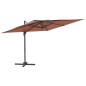 vidaXL Ampelschirm mit Aluminium-Mast Terrakotta 300x300 cm vidaXL Ampelschirm mit Aluminium-Mast Terrakotta 300x300 cm