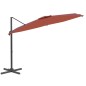 vidaXL Ampelschirm mit Aluminium-Mast Terrakotta 300x300 cm vidaXL Ampelschirm mit Aluminium-Mast Terrakotta 300x300 cm