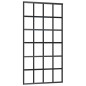vidaXL Schiebetür ESG-Glas und Aluminium 102x205 cm Schwarz