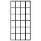 vidaXL Schiebetür ESG-Glas und Aluminium 102x205 cm Schwarz