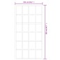 vidaXL Schiebetür ESG-Glas und Aluminium 102x205 cm Schwarz