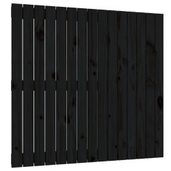 vidaXL Wand-Kopfteil Schwarz 95,5x3x90 cm Massivholz Kiefer