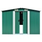 vidaXL Gerätehaus Grün 257x990x181 cm Verzinkter Stahl vidaXL Gerätehaus Grün 257x990x181 cm Verzinkter Stahl