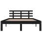 vidaXL Massivholzbett Schwarz 200x200 cm vidaXL Massivholzbett Schwarz 200x200 cm