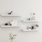 vidaXL Loggia Wandregale 4 Stk. Weiß 80x15x4 cm MDF vidaXL Loggia Wandregale 4 Stk. Weiß 80x15x4 cm MDF
