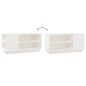 vidaXL TV-Schrank Weiß 80x35x40,5 cm Massivholz Kiefer vidaXL TV-Schrank Weiß 80x35x40,5 cm Massivholz Kiefer