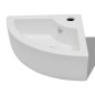 vidaXL Waschbecken mit Überlauf 45 x 32 x 12,5 cm Weiß vidaXL Waschbecken mit Überlauf 45 x 32 x 12,5 cm Weiß