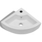 vidaXL Waschbecken mit Überlauf 45 x 32 x 12,5 cm Weiß vidaXL Waschbecken mit Überlauf 45 x 32 x 12,5 cm Weiß