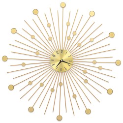 vidaXL Wanduhr Metall 70 cm Golden