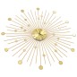 vidaXL Wanduhr Metall 70 cm Golden vidaXL Wanduhr Metall 70 cm Golden
