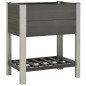 vidaXL Garten-Hochbeet mit Ablage 75x50x90 cm WPC Grau vidaXL Garten-Hochbeet mit Ablage 75x50x90 cm WPC Grau