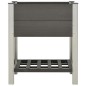 vidaXL Garten-Hochbeet mit Ablage 75x50x90 cm WPC Grau vidaXL Garten-Hochbeet mit Ablage 75x50x90 cm WPC Grau