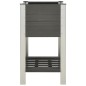 vidaXL Garten-Hochbeet mit Ablage 75x50x90 cm WPC Grau vidaXL Garten-Hochbeet mit Ablage 75x50x90 cm WPC Grau