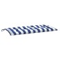 Gartenbank-Auflagen 2 Stk. Blau&Weiß Gestreift 100x50x7cm Stoff Gartenbank-Auflagen 2 Stk. Blau&Weiß Gestreift 100x50x7cm Stoff