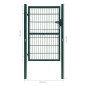 vidaXL 2D Zauntor (Einzeltor) Grün 106x170 cm vidaXL 2D Zauntor (Einzeltor) Grün 106x170 cm