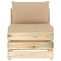 vidaXL 6-tlg. Garten-Lounge-Set mit Kissen Grün Imprägniertes Holz vidaXL 6-tlg. Garten-Lounge-Set mit Kissen Grün Imprägniertes Holz