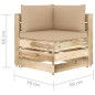 vidaXL 6-tlg. Garten-Lounge-Set mit Kissen Grün Imprägniertes Holz vidaXL 6-tlg. Garten-Lounge-Set mit Kissen Grün Imprägniertes Holz