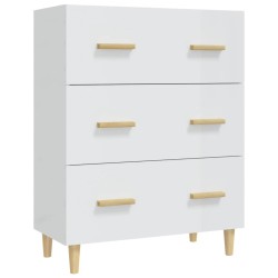 vidaXL Sideboard Hochglanz-Weiß 70x34x90 cm Holzwerkstoff