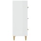 vidaXL Sideboard Hochglanz-Weiß 70x34x90 cm Holzwerkstoff vidaXL Sideboard Hochglanz-Weiß 70x34x90 cm Holzwerkstoff