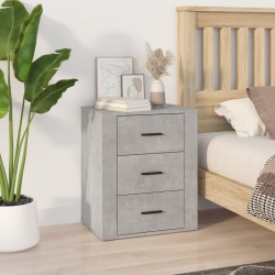 vidaXL Nachttisch Betongrau 50x36x60 cm Holzwerkstoff