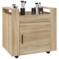 vidaXL Bürowagen Sonoma-Eiche 60x45x60 cm Holzwerkstoff vidaXL Bürowagen Sonoma-Eiche 60x45x60 cm Holzwerkstoff