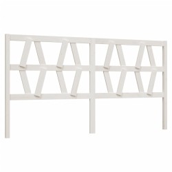 vidaXL Kopfteil Weiß 206x4x100 cm Massivholz Kiefer
