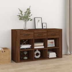 vidaXL Sideboard Braun Eichen-Optik 100x30x59,5 cm Holzwerkstoff