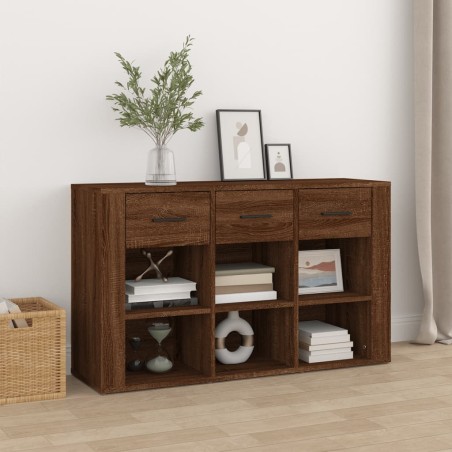 vidaXL Sideboard Braun Eichen-Optik 100x30x59,5 cm Holzwerkstoff