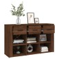 vidaXL Sideboard Braun Eichen-Optik 100x30x59,5 cm Holzwerkstoff vidaXL Sideboard Braun Eichen-Optik 100x30x59,5 cm Holzwerkstoff