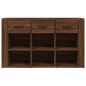 vidaXL Sideboard Braun Eichen-Optik 100x30x59,5 cm Holzwerkstoff vidaXL Sideboard Braun Eichen-Optik 100x30x59,5 cm Holzwerkstoff