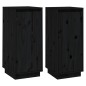 vidaXL Sideboards 2 Stk. Schwarz 31,5x34x75 cm Massivholz Kiefer vidaXL Sideboards 2 Stk. Schwarz 31,5x34x75 cm Massivholz Kiefer