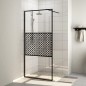 vidaXL Duschwand für Begehbare Dusche mit Klarem ESG Glas 100x195 cm vidaXL Duschwand für Begehbare Dusche mit Klarem ESG Glas 100x195 cm