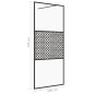 vidaXL Duschwand für Begehbare Dusche mit Klarem ESG Glas 100x195 cm vidaXL Duschwand für Begehbare Dusche mit Klarem ESG Glas 100x195 cm