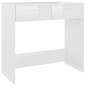 vidaXL Schreibtisch Hochglanz-Weiß 80x40x75 cm Holzwerkstoff vidaXL Schreibtisch Hochglanz-Weiß 80x40x75 cm Holzwerkstoff