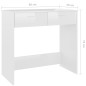 vidaXL Schreibtisch Hochglanz-Weiß 80x40x75 cm Holzwerkstoff vidaXL Schreibtisch Hochglanz-Weiß 80x40x75 cm Holzwerkstoff
