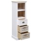 vidaXL 5-tlg. Badmöbel-Set Massivholz Weiß vidaXL 5-tlg. Badmöbel-Set Massivholz Weiß