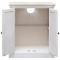 vidaXL 5-tlg. Badmöbel-Set Massivholz Weiß vidaXL 5-tlg. Badmöbel-Set Massivholz Weiß