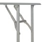 vidaXL 3-tlg. Klappbare Essgruppe mit Ablagefach MDF und Stahl Grau vidaXL 3-tlg. Klappbare Essgruppe mit Ablagefach MDF und Stahl Grau