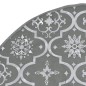 vidaXL Luxus-Weihnachtsbaumdecke mit Socke Grau 122 cm Stoff vidaXL Luxus-Weihnachtsbaumdecke mit Socke Grau 122 cm Stoff