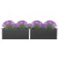 vidaXL Garten-Hochbeet 200x100x54 cm WPC Grau vidaXL Garten-Hochbeet 200x100x54 cm WPC Grau