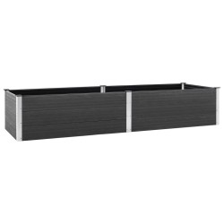 vidaXL Garten-Hochbeet 200x100x54 cm WPC Grau