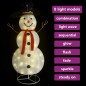 vidaXL LED-Schneemann Weihnachtsfigur Luxus-Stoff 180 cm vidaXL LED-Schneemann Weihnachtsfigur Luxus-Stoff 180 cm