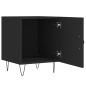 vidaXL Nachttisch Schwarz 40x40x50 cm Holzwerkstoff vidaXL Nachttisch Schwarz 40x40x50 cm Holzwerkstoff
