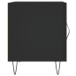 vidaXL Nachttisch Schwarz 40x40x50 cm Holzwerkstoff vidaXL Nachttisch Schwarz 40x40x50 cm Holzwerkstoff